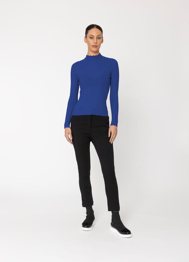 Two By Two Derby Top | Cobalt