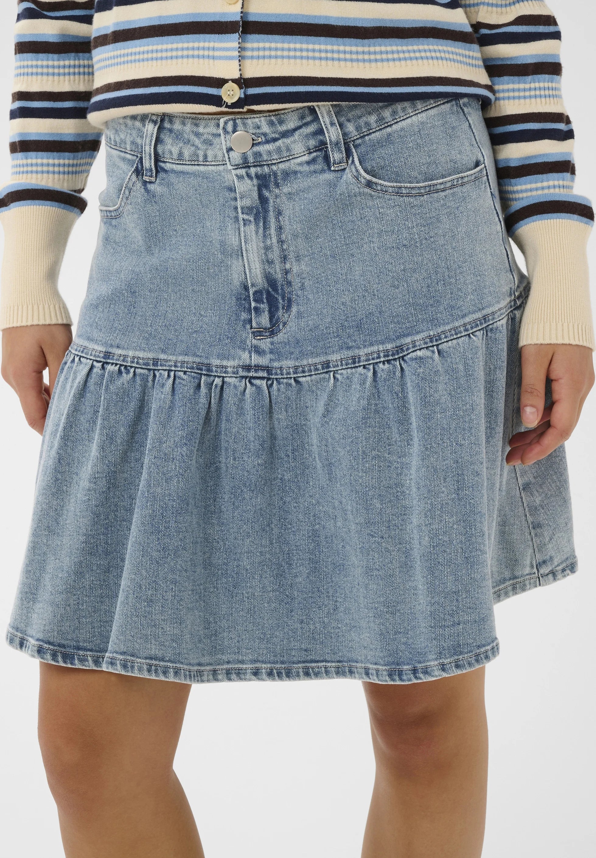 St Tropez Polina Skirt | Light Blue Denim