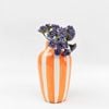Halcyon Stripe Vase | Orange 20cm
