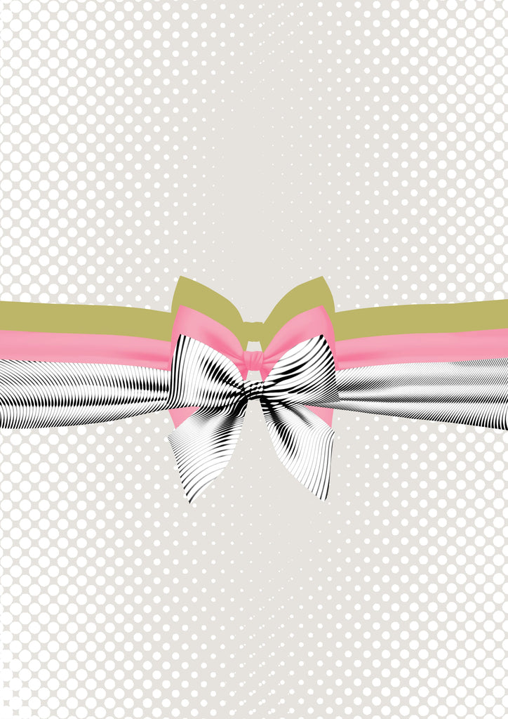 Abstract poster of bows