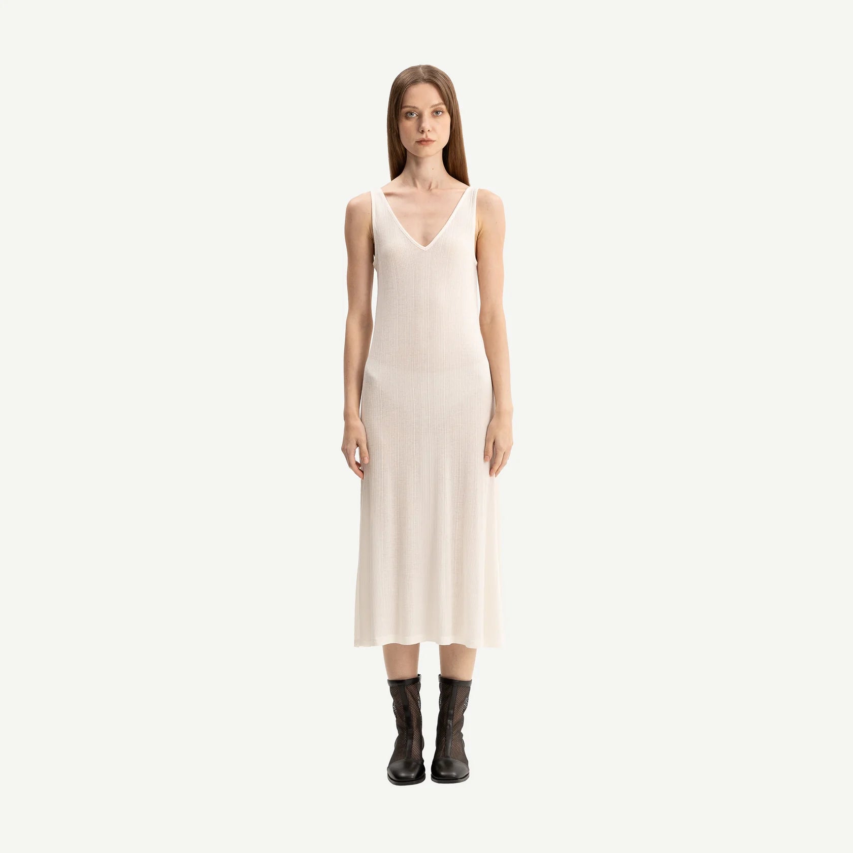 Bone & Arrow Corian Slip Dress | Off White