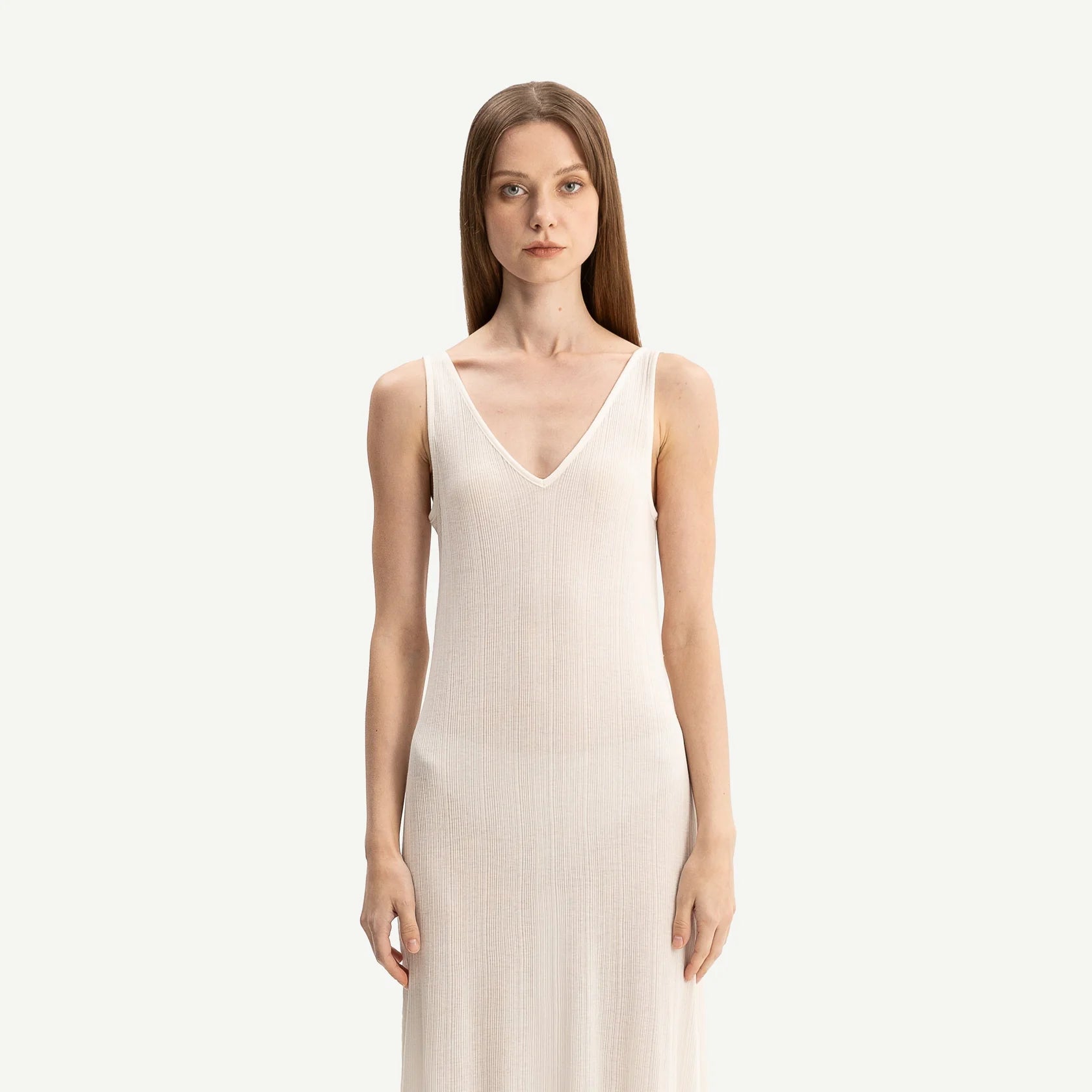 Bone & Arrow Corian Slip Dress | Off White