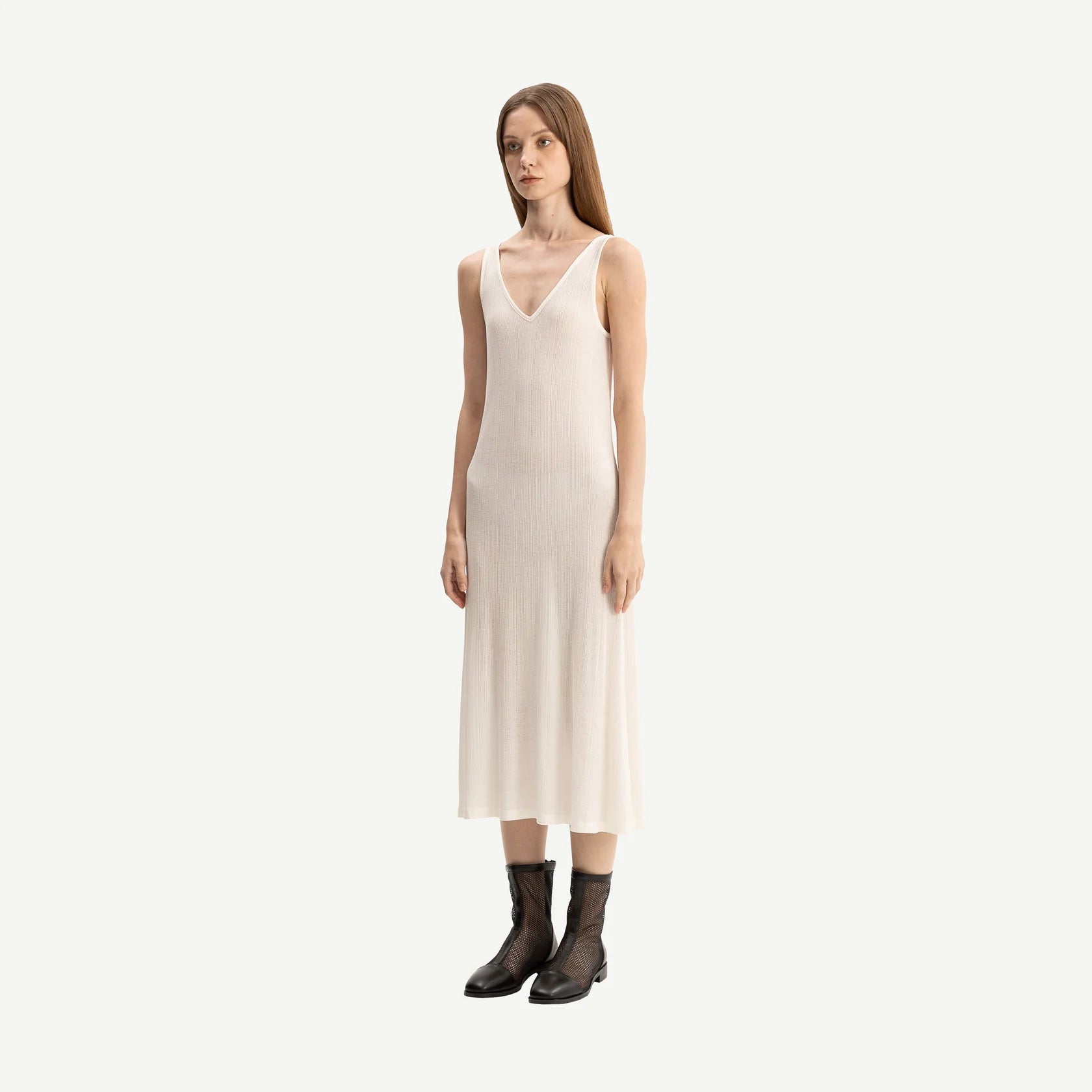 Bone & Arrow Corian Slip Dress | Off White