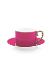 Crave Pip Chique Cappuccino Cup & Saucer Pink