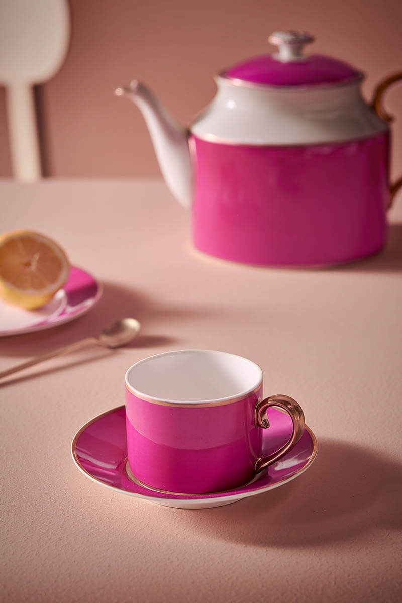 Crave Pip Chique Cappuccino Cup & Saucer Pink
