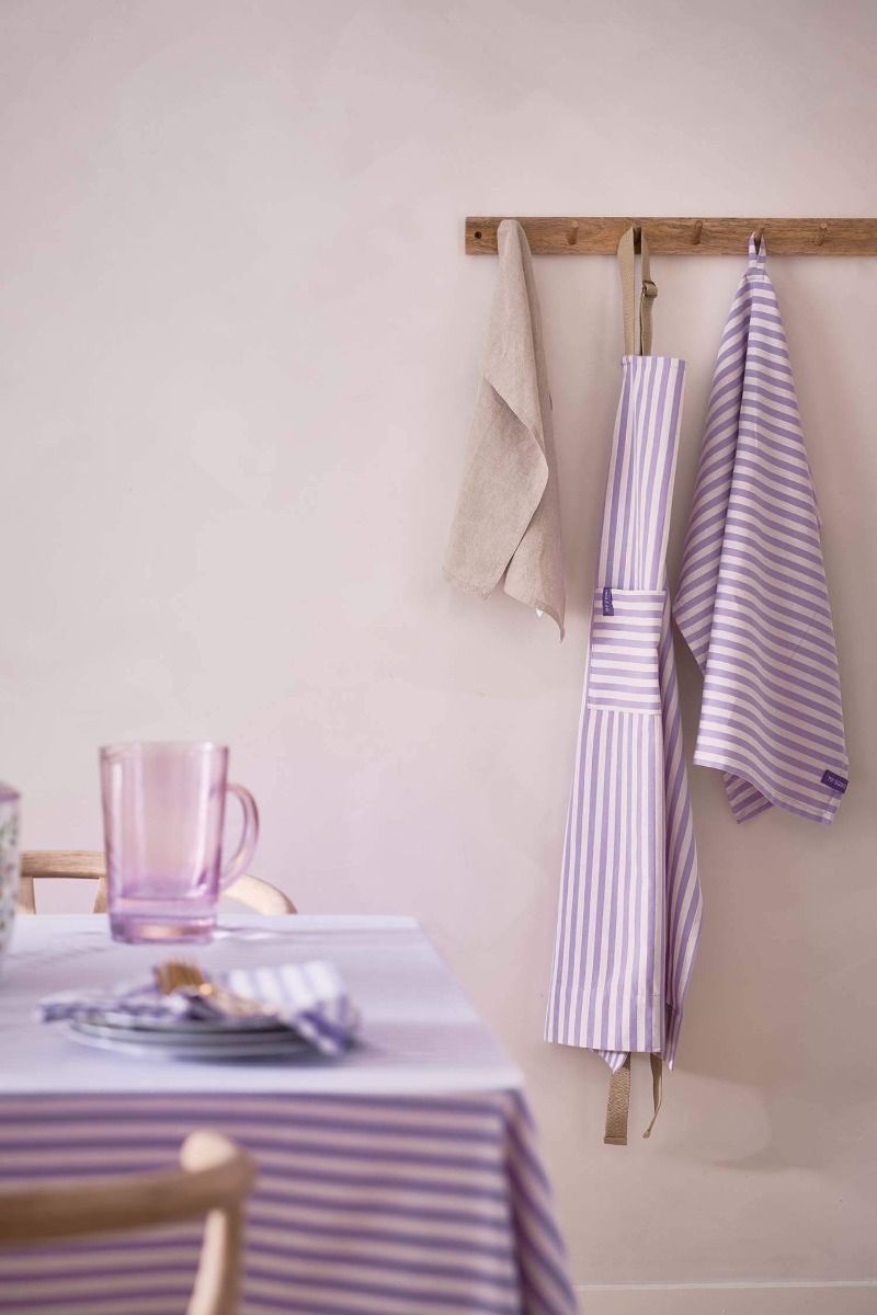 Pips Studio Stripes Apron | Lilac