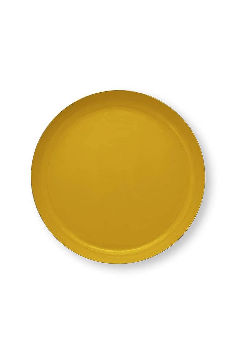 Crave Tray Enamelled Ocher 40cm