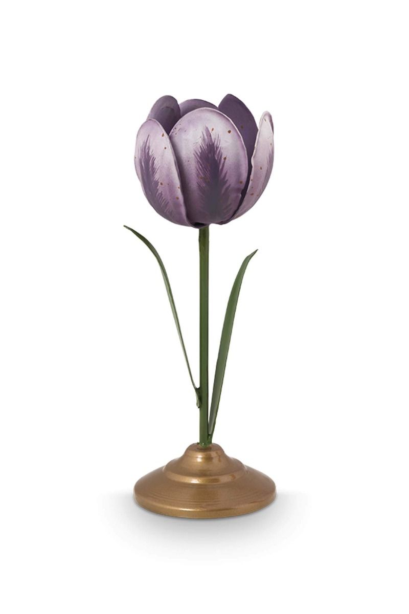 Pip Studio Tulip Candle Holder Set Of 2 | Lilac