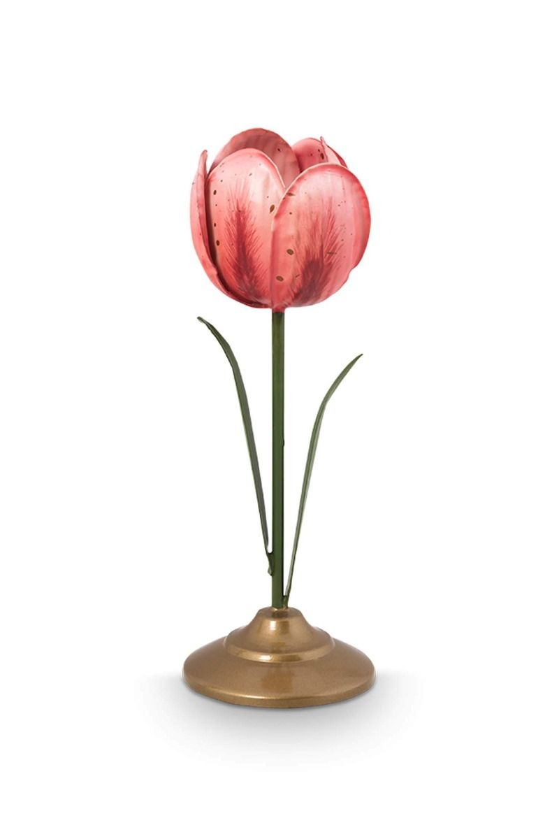 Pip Studio Set Of 2 Tulip Candle Holders | Pink