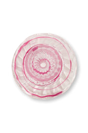 Crave Glass Candle  Holder Pink Swirl | 28cm