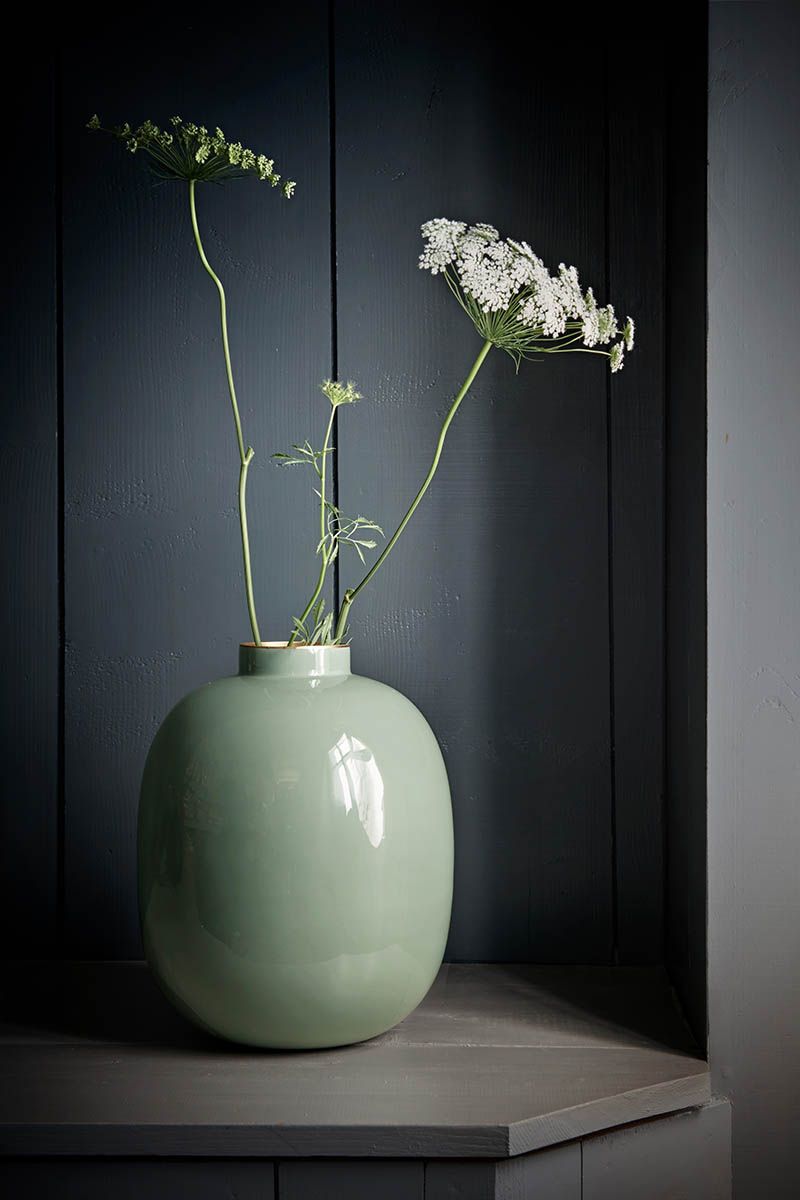 Pip Studio Metal Vase | Green 32cm