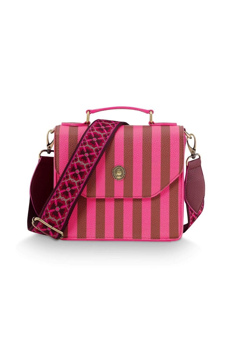 Pip Studio Frances Crossbody Bag | Pink Stripe