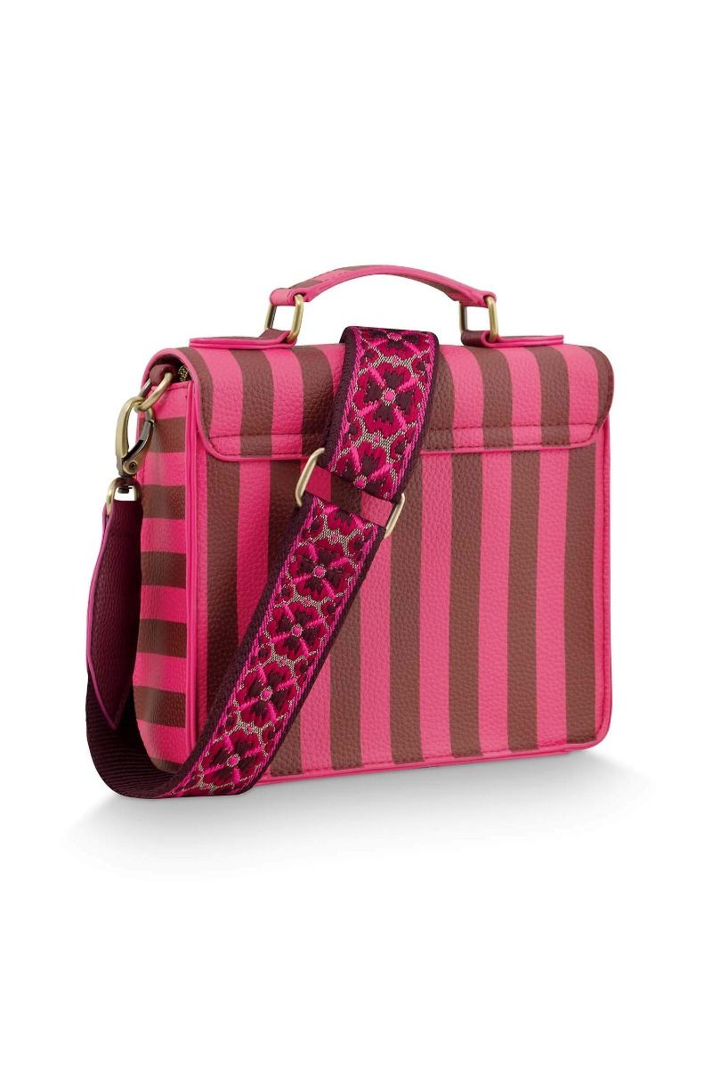 Pip Studio Frances Crossbody Bag | Pink Stripe