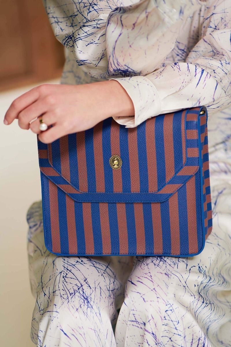 Pip Studio Frances Crossbody Bag | Blue Stripe