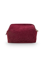 Pip Studio Cosmetic Purse Extra Large Velvet Quiltey Days | Red