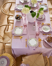 Crave Table Cloth Stripes | Lilac