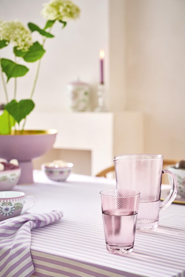 Crave Table Cloth Stripes | Lilac
