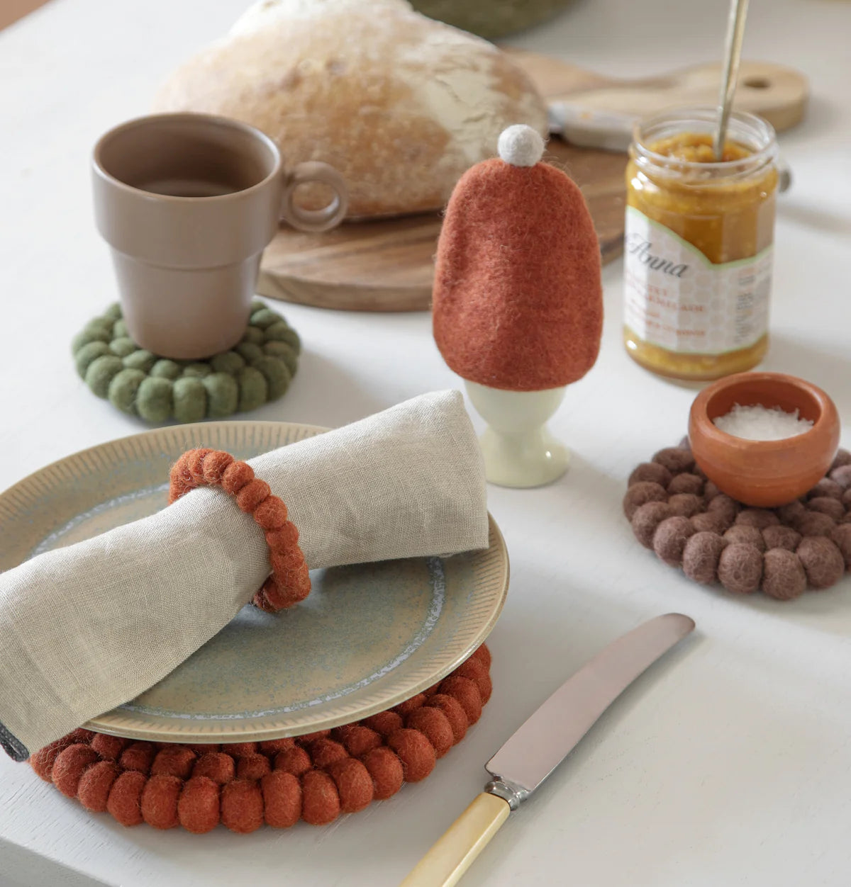 Gry & Sif Big Coaster | Rust Red