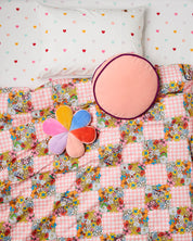 Kip & Co Velvet Pea Cushion | Plum Jam