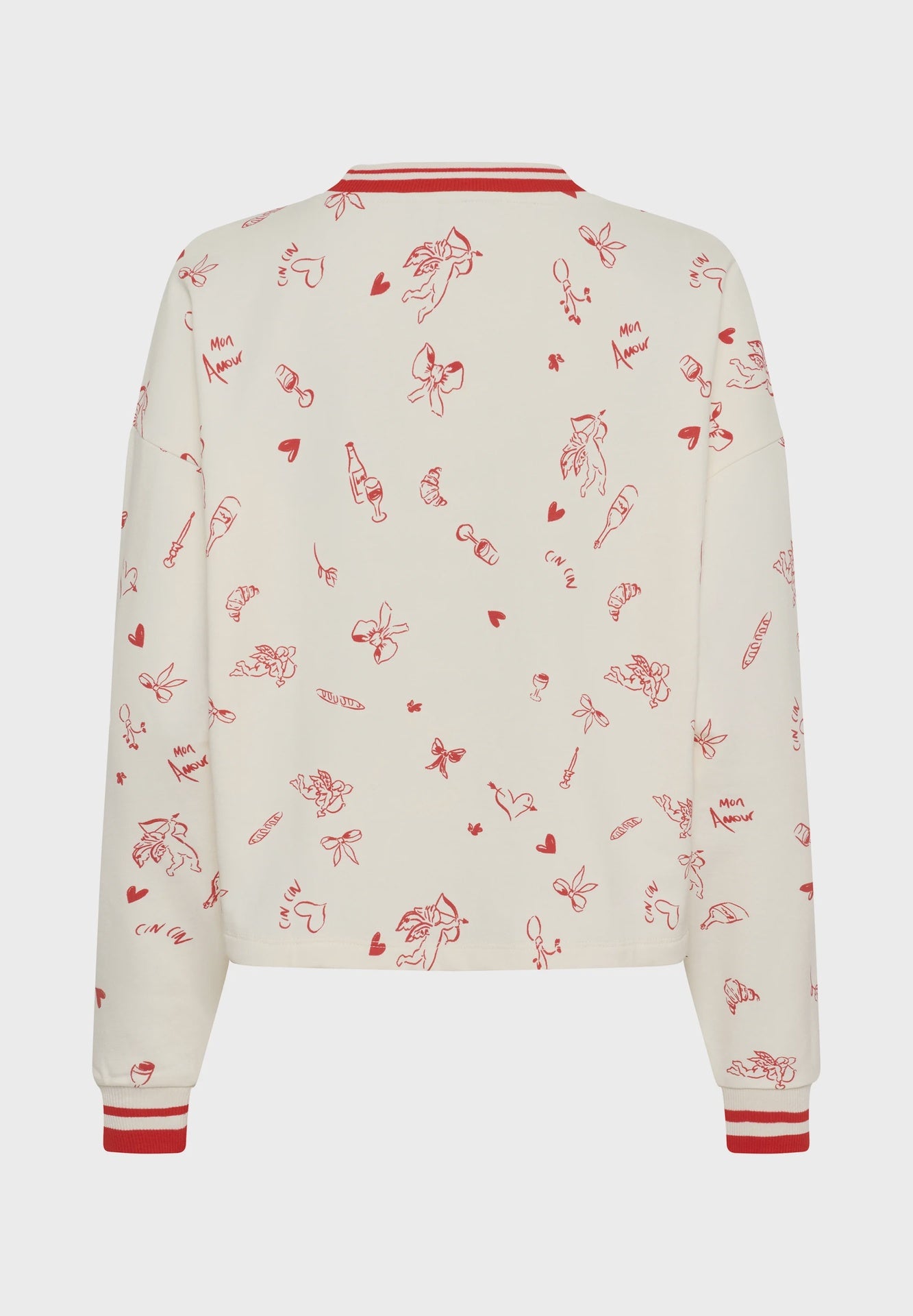 St Tropez Pemillia Sweatshirt | Ice Red Mon Amour