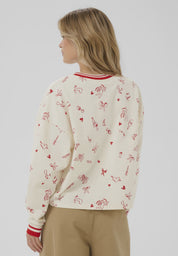 St Tropez Pemillia Sweatshirt | Ice Red Mon Amour
