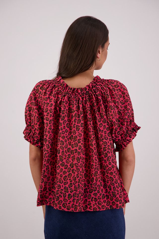 Briarwood Teddy Top | Animal Print