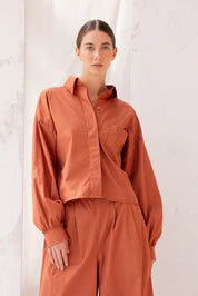 Re-Create Boxy Shirt | Burnt Sienna