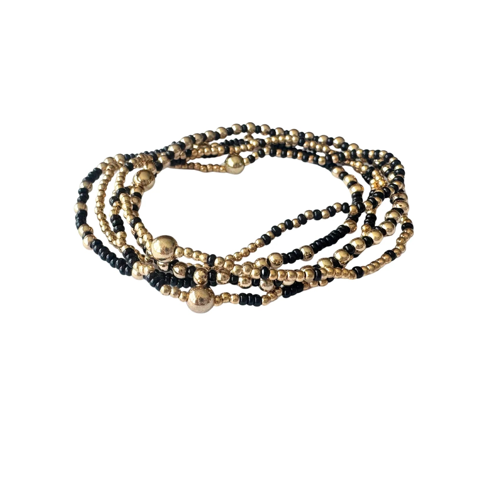 Lindi Kingi Beaded Bracelet Set | Costa Noir