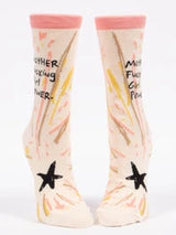 Blue Q Womens Crew Socks | Mother Fxxking Girl Power