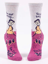 Blue Q Womens Crew Socks | I'm Not Bossy