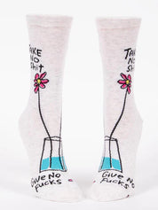 Blue Q Womens Crew Sock | Take No Shit