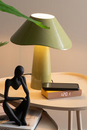 Karlsson Retro Flat LED Clock | Jungle Green