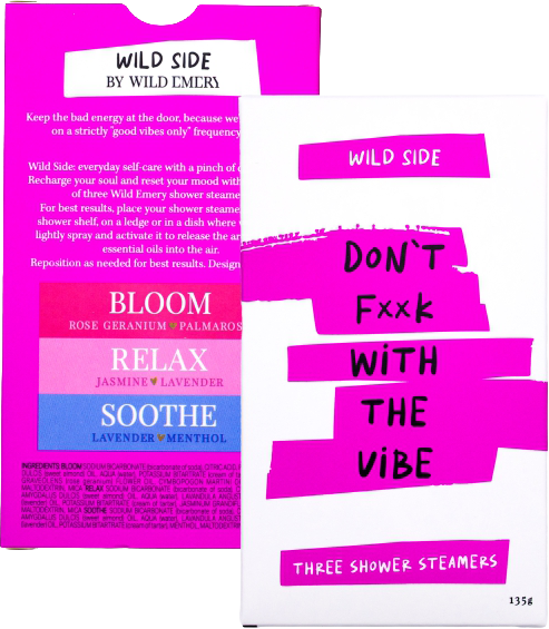 Wild Emery Don't F**k With The Vibe Shower Steamer | Three Pack
