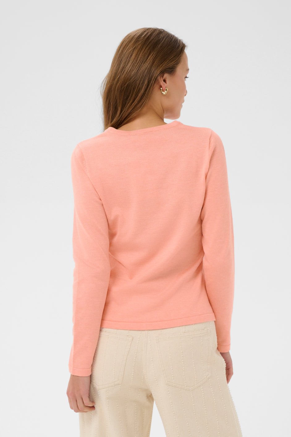 Saint Tropez Mila Round Neck Cardigan | Blooming Dahlia