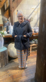 Moke Tess Womens Quilt Coat | Black