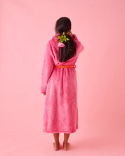 Kip & Co Kiss Me Cosy Robe | Hot Pink Orange