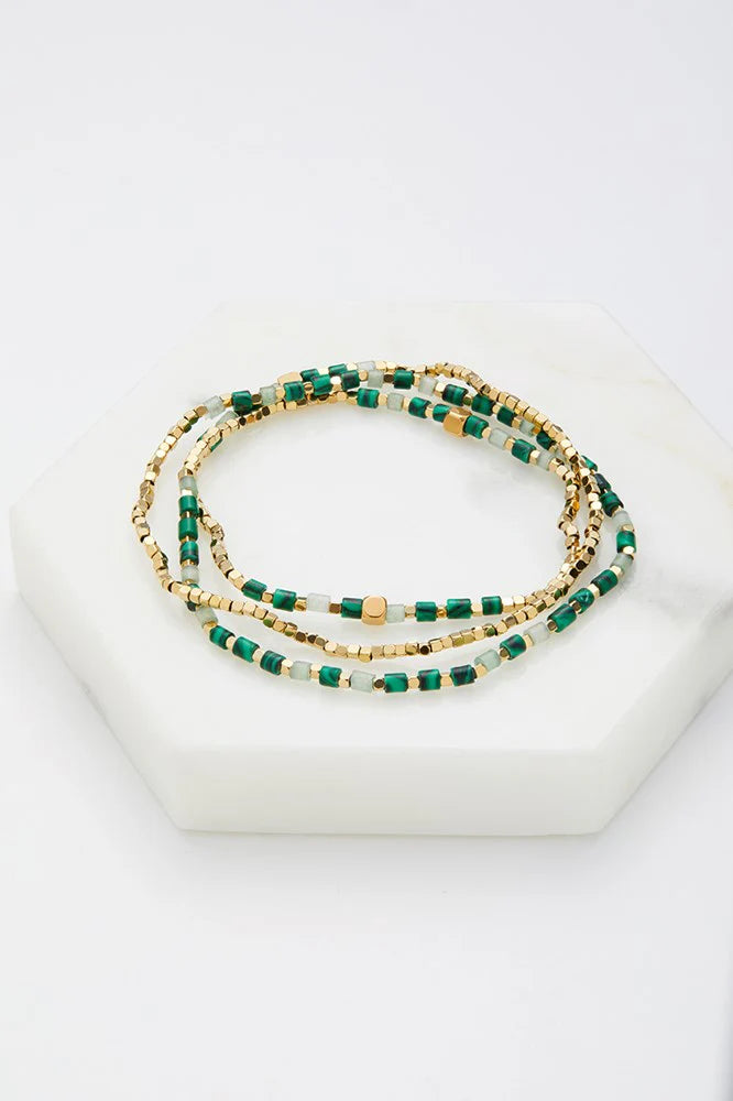 Zafino Ophelia Wrap Bracelet | Jade