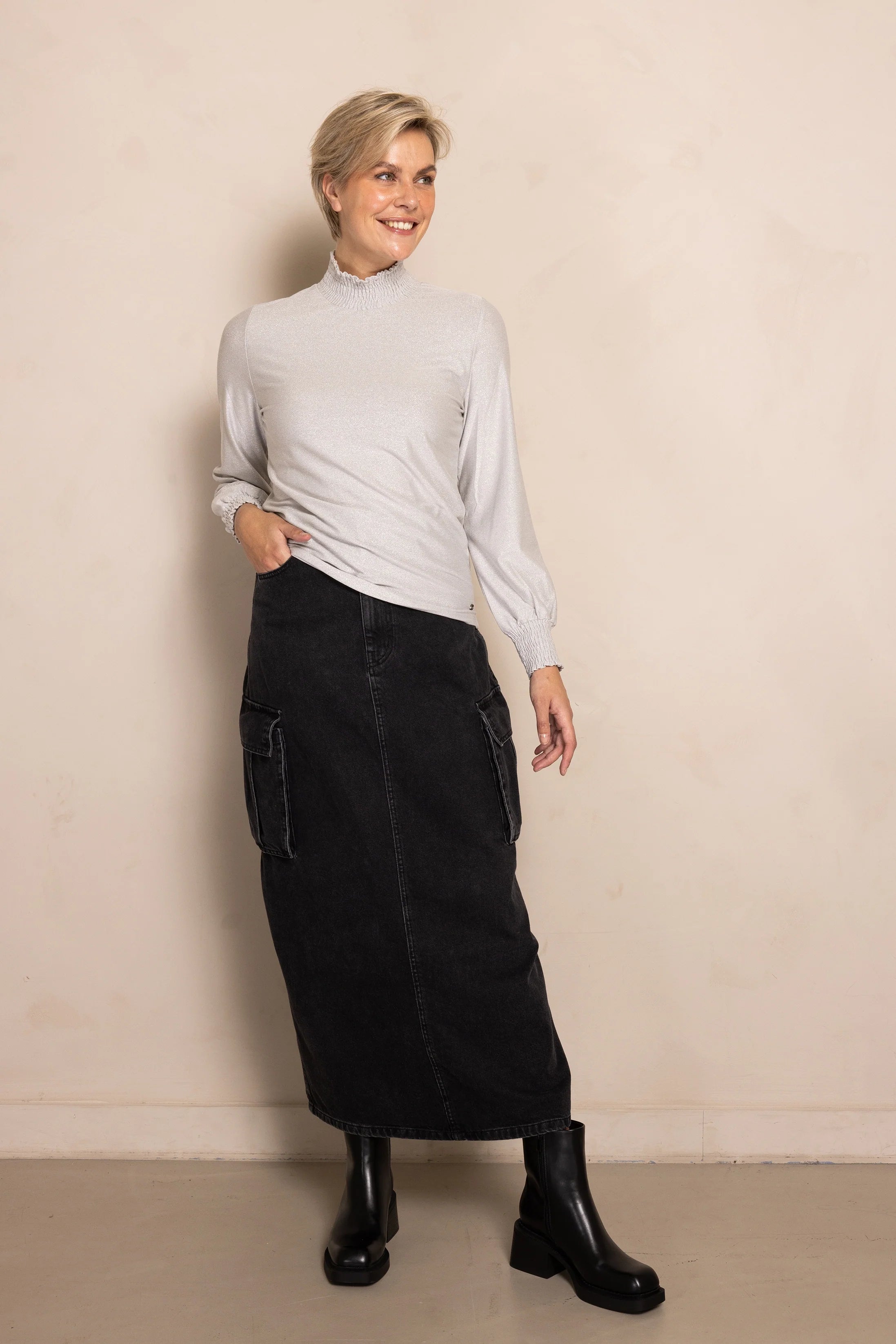 Zhrill Vezna Top | Grey