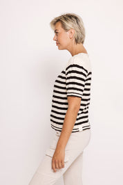 Zhrill Rasta Knit Top | Black Natural