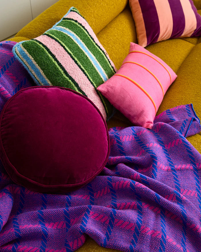 Kip & Co Cactus Boucle Cushion | Stripe
