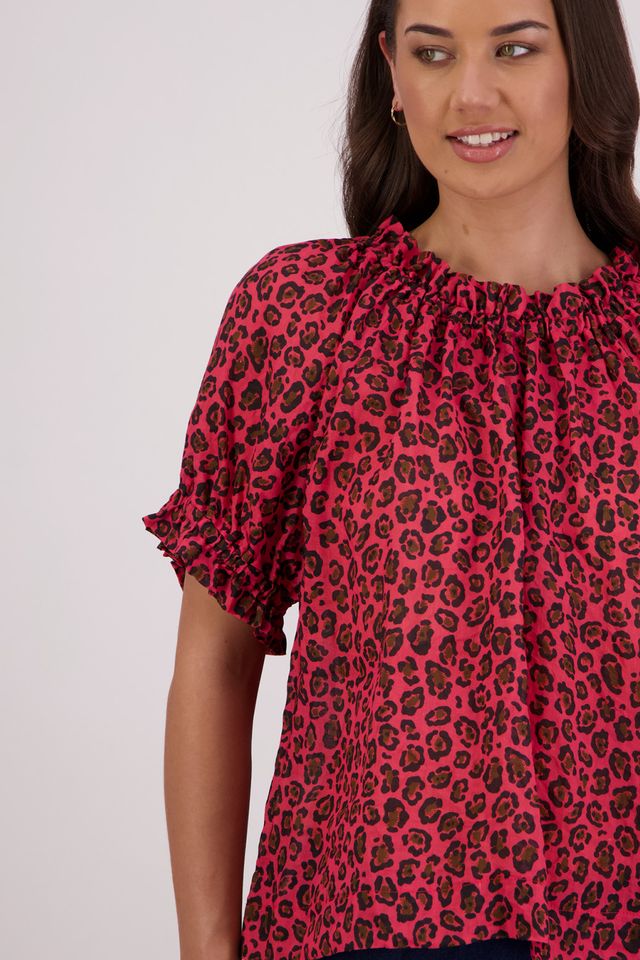 Briarwood Teddy Top | Animal Print
