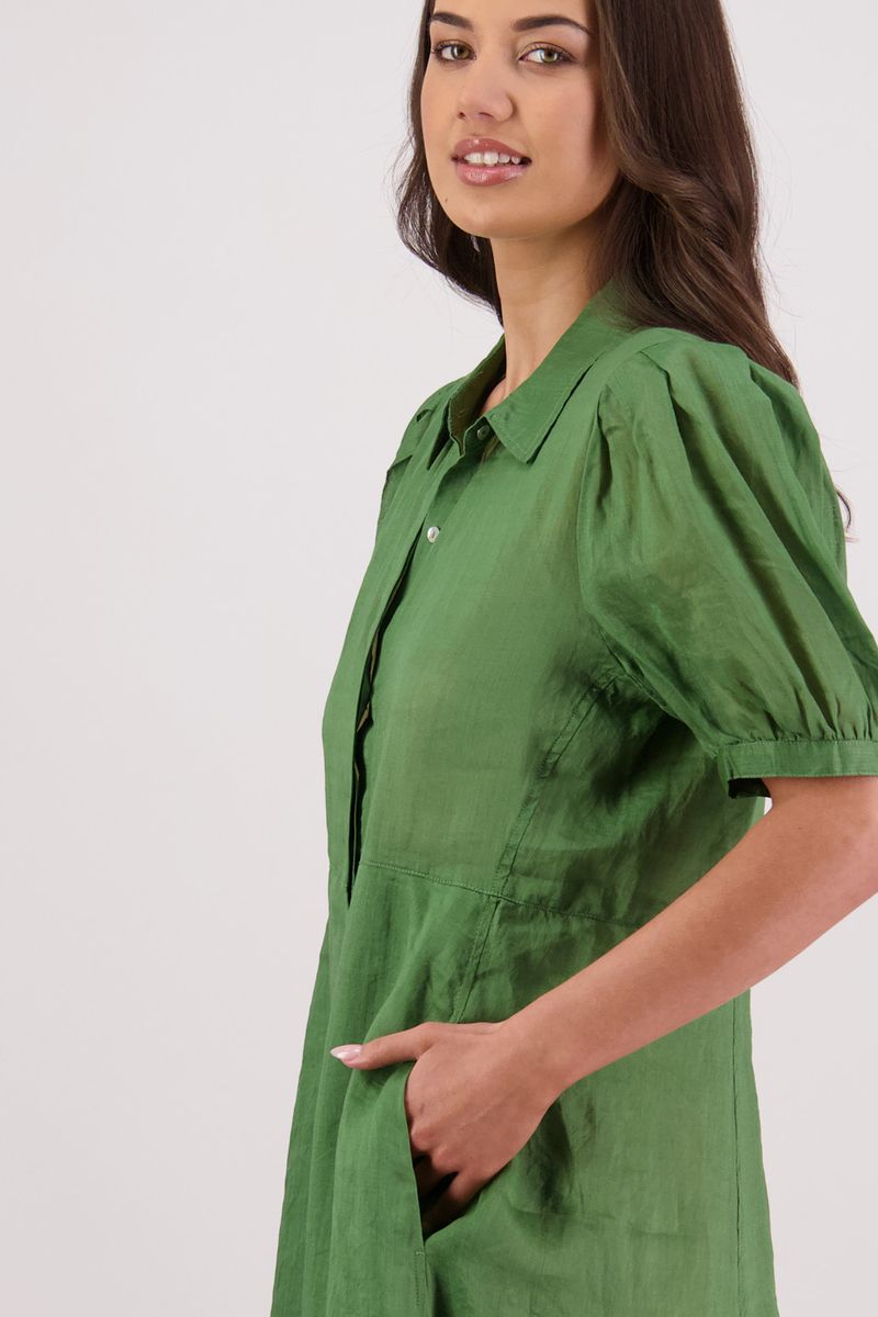 Briarwood Thelma Dress | Ramie Green