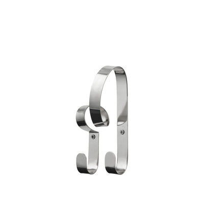 Broste Hook Ribbon Double | Silver Finish