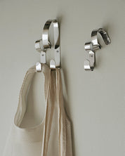 Broste Hook Ribbon Double | Silver Finish