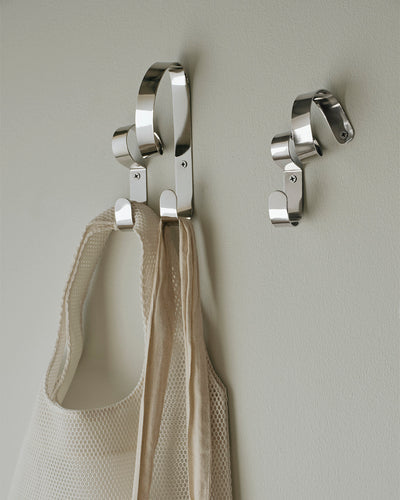 Broste Hook Ribbon Double | Silver Finish