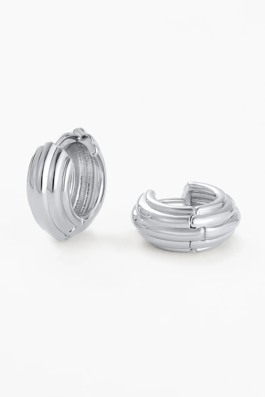 Zafino Eliza Hoop Earring | Silver