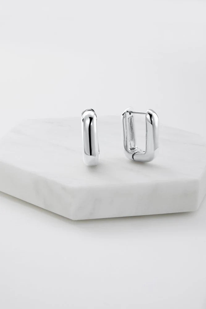 Zafino Eden Hoop Earrings | Silver