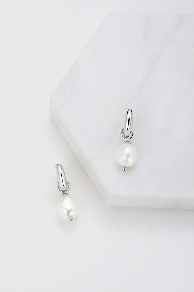 Zafino Charlie Mini Hoop Earrings | Silver