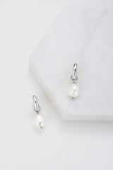 Zafino Charlie Mini Hoop Earrings | Silver