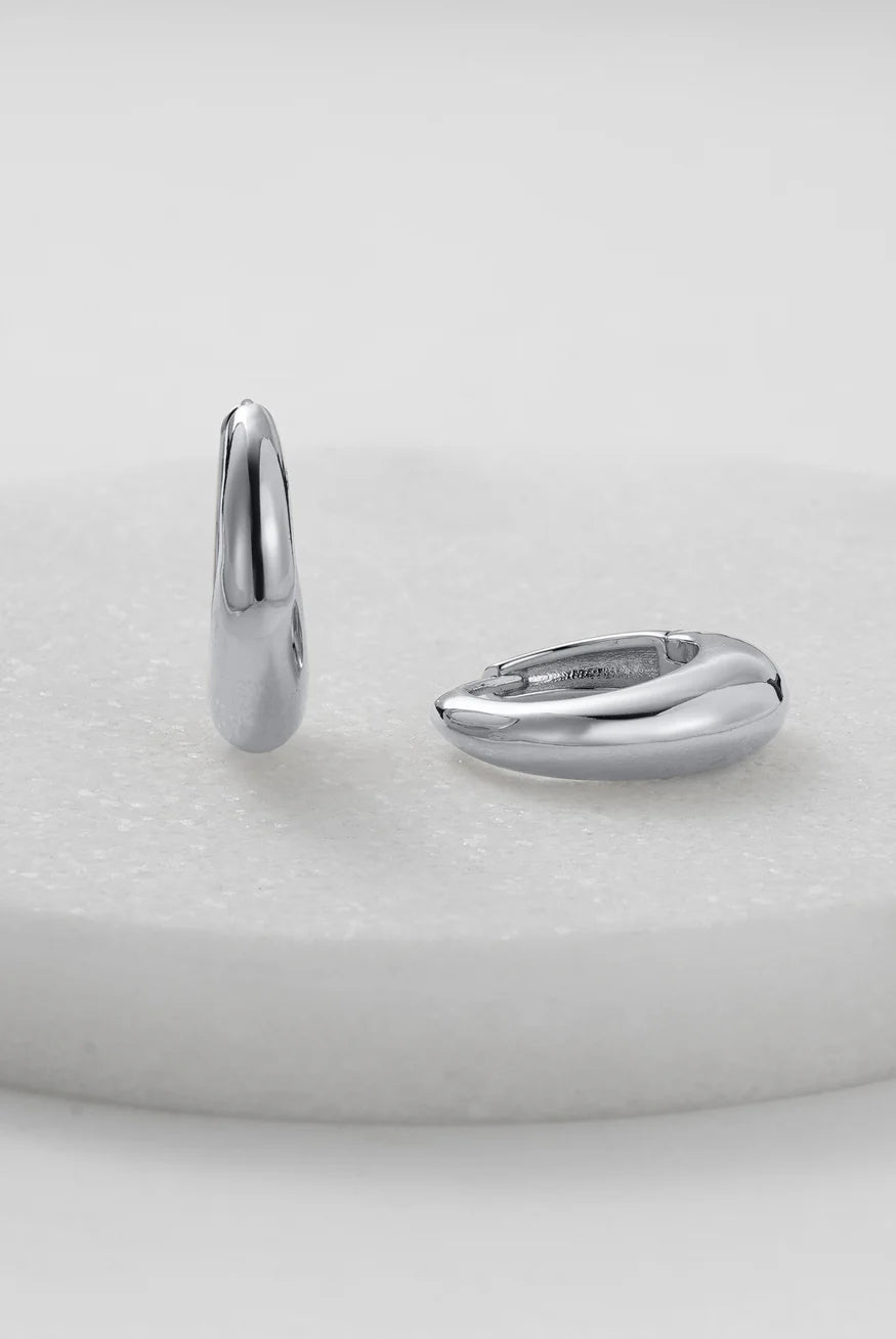 Zafino Cleo Hoop | Medium Silver